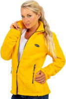 Kuschelige Damen Fleecejacke 22RSW002 Yellow L