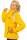 Kuschelige Damen Fleecejacke 22RSW002 Yellow L