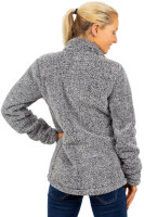 Reichstadt Damen Regular Fit Flauschige Jacke Kuschelig 22RSW002 Granit XXL