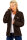 Reichstadt Damen Regular Fit Flauschige Jacke Kuschelig 22RSW002 Coffee Brown S