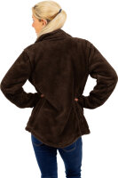 Reichstadt Damen Regular Fit Flauschige Jacke Kuschelig 22RSW002 Coffee Brown M