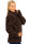 Reichstadt Damen Regular Fit Flauschige Jacke Kuschelig 22RSW002 Coffee Brown M