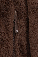 Reichstadt Damen Regular Fit Flauschige Jacke Kuschelig 22RSW002 Coffee Brown XXL