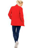 Reichstadt Damen Regular Fit Flauschige Jacke Kuschelige 22RSW002 Red S