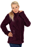 Reichstadt Damen Regular Fit Flauschige Jacke Kuschelig 22RSW002 Red Wine L