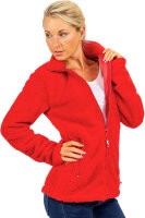 Reichstadt Damen Regular Fit Flauschige Jacke Kuschelige 22RSW002 Red Wine XXL
