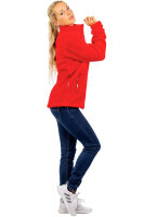 Reichstadt Damen Regular Fit Flauschige Jacke Kuschelige 22RSW002 Red XXL