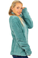 Reichstadt Damen Regular Fit Flauschige Jacke Kuschelige 22RSW002 Old Green M