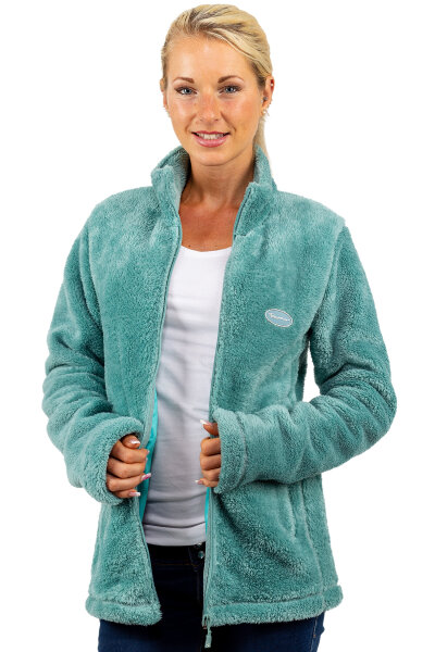 Reichstadt Damen Regular Fit Flauschige Jacke Kuschelig 22RSW002 Old Green XL