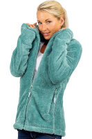 Reichstadt Damen Regular Fit Flauschige Jacke Kuschelige 22RSW002 Old Green XL