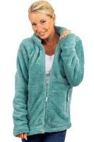 Reichstadt Damen Regular Fit Flauschige Jacke Kuschelige 22RSW002 Old Green XL