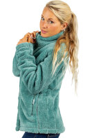 Reichstadt Damen Regular Fit Flauschige Jacke Kuschelige 22RSW002 Old Green XL