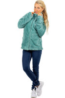 Reichstadt Damen Regular Fit Flauschige Jacke Kuschelige 22RSW002 Old Green XL
