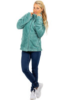 Reichstadt Damen Regular Fit Flauschige Jacke Kuschelige 22RSW002 Old Green XXL