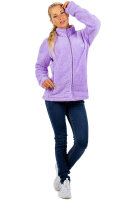 Reichstadt Damen Regular Fit Flauschige Jacke Kuschelig 22RSW002 Purple M
