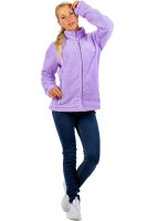 Reichstadt Damen Regular Fit Flauschige Jacke Kuschelig 22RSW002 Purple XXL