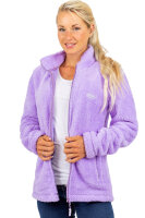 Reichstadt Damen Regular Fit Flauschige Jacke Kuschelig 22RSW002 Purple XXL