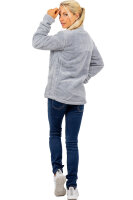 Regular Fit Fleecejacke Damen Kuschelige22RSW002 Light Grey S