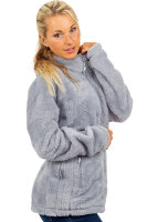 Regular Fit Fleecejacke Damen Kuschelige22RSW002 Light Grey M