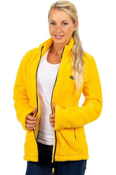 Regular Fit Fleecejacke Damen Kuschelige22RSW002 Yellow XS