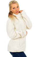 Reichstadt Damen Regular Fit Flauschige Jacke Kuschelig 22RSW002 Papyrus XS