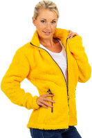 Regular Fit Fleecejacke Damen Kuschelige22RSW002 Yellow 4XL
