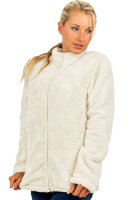 Reichstadt Damen Regular Fit Flauschige Jacke Kuschelig 22RSW002 Papyrus 4XL