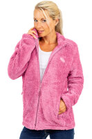 Reichstadt Damen Regular Fit Flauschige Jacke Kuschelig 22RSW002 Rosewood 3XL