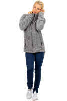 Regular Fit Fleecejacke Damen Kuschelige 22RSW002 Granit 4XL