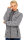 Reichstadt Damen Regular Fit Flauschige Jacke Kuschelig 22RSW002 Granit 4XL
