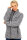 Reichstadt Damen Regular Fit Flauschige Jacke Kuschelige 22RSW002 Granit 4XL