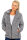 Reichstadt Damen Regular Fit Flauschige Jacke Kuschelige 22RSW002 Granit 4XL