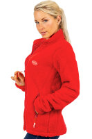Reichstadt Damen Regular Fit Flauschige Jacke Kuschelige 22RSW002 Red XS