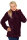 Reichstadt Damen Regular Fit Flauschige Jacke Kuschelig 22RSW002 Red Wine 3XL