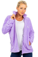 Reichstadt Damen Regular Fit Flauschige Jacke Kuschelig 22RSW002 Purple XS