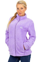 Reichstadt Damen Regular Fit Flauschige Jacke Kuschelig 22RSW002 Purple XS