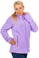 Reichstadt Damen Regular Fit Flauschige Jacke Kuschelig 22RSW002 Purple XS
