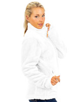 Reichstadt Damen Regular Fit Flauschige Jacke Kuschelige 22RSW002 White S