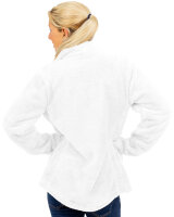 Reichstadt Damen Regular Fit Flauschige Jacke Kuschelige 22RSW002 White S