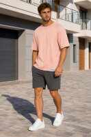 Reichstadt Herren Relaxed Fit Kurzarmshirt 23RS041 Old Pink L