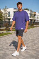 Reichstadt Herren Relaxed Fit Kurzarmshirt 23RS041 Light Purple XS