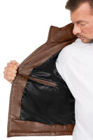 Regular Fit Jacke Herren Echtleder 22RS032LUX Cognac XS