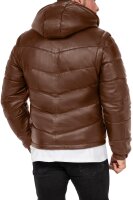 Reichstadt Herren Regular Fit Echtleder Echtleder 22RS032LUX Cognac 3XL
