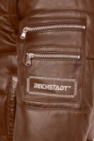Reichstadt Herren Regular Fit Echtleder Echtleder 22RS032LUX Cognac 3XL