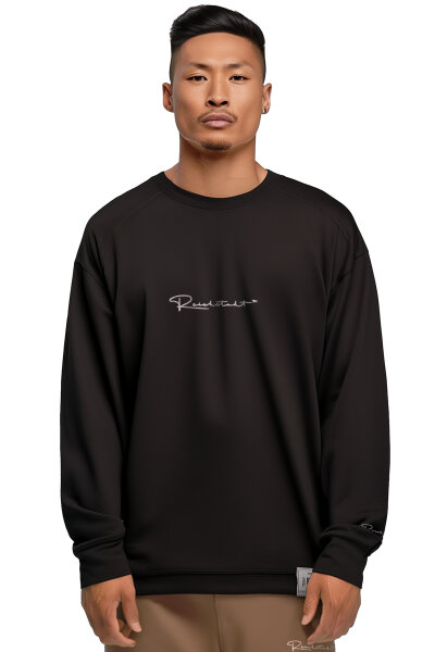 Reichstadt Herren Oversized Langarm Shirt 23RS042 Black XXL