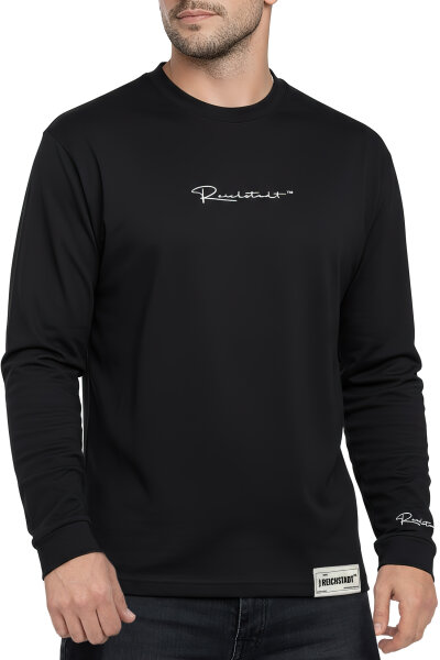 Reichstadt Herren Oversized Langarm Shirt 23RS042 Black 4XL