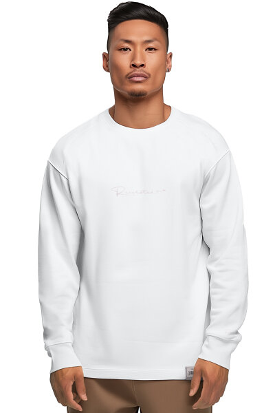 Herren Oversize Longsleeve 23RS042 White XXL