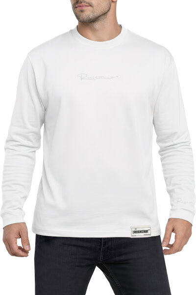 Reichstadt Herren Oversized Langarm Shirt 23RS042 White 3XL