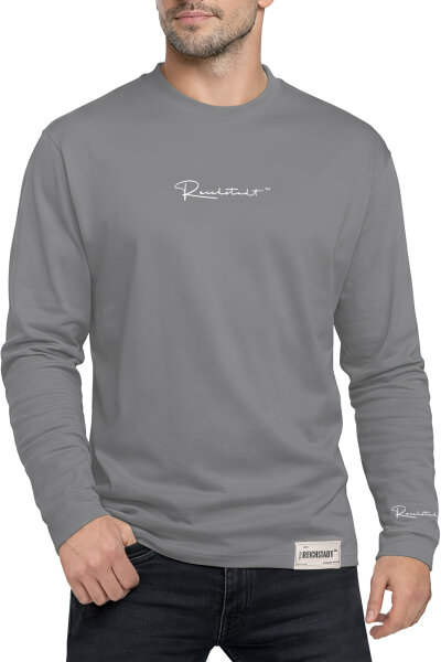 Reichstadt Herren Oversized Langarm Shirt 23RS042 Dark Grey M