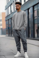 Oversized Langarm Shirt Herren  23RS042 Dark Grey XXL